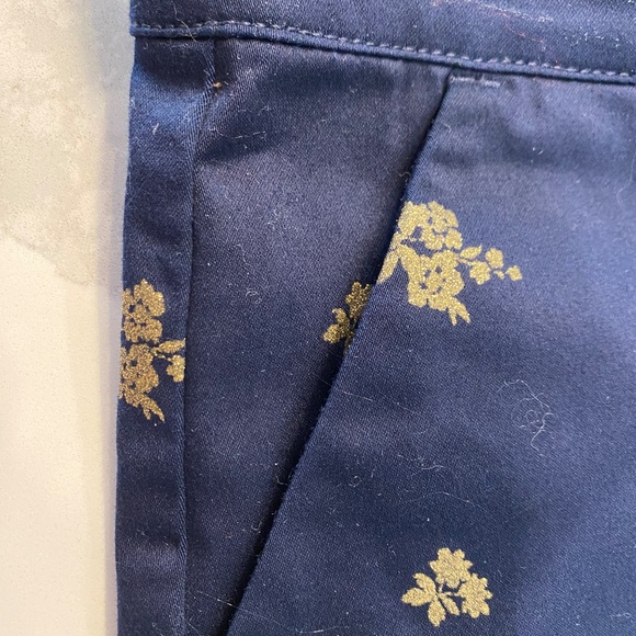 Janie and Jack navy blue gold floral suit pants - EUC - Picture 3 of 8
